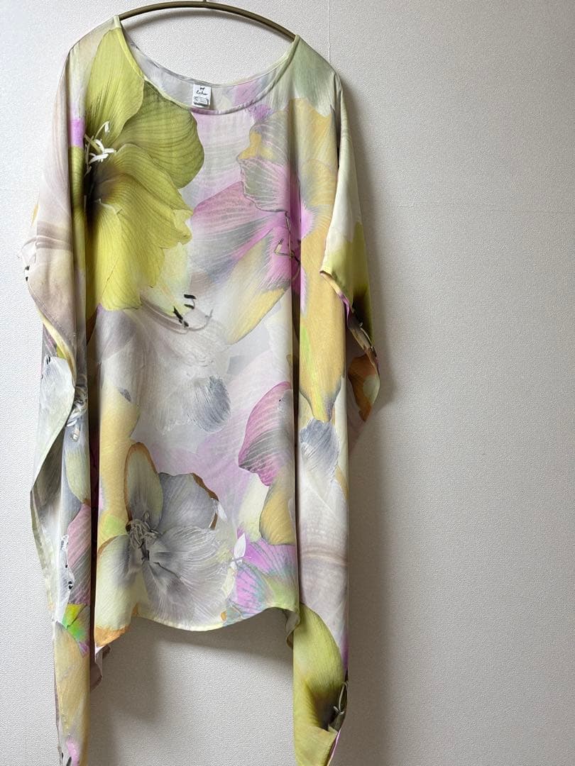 echoのチュニック　日本製シルク100%