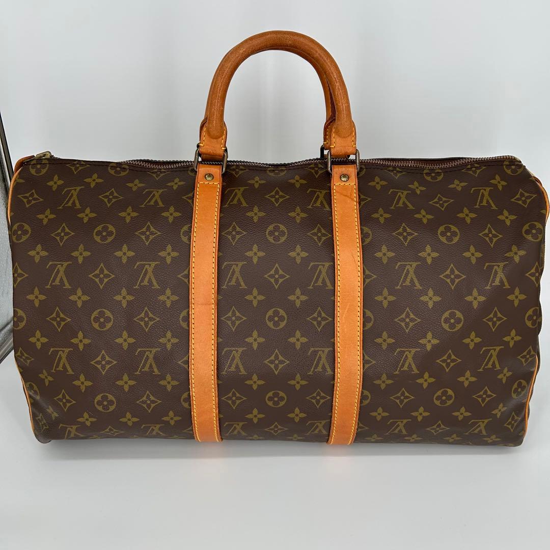 ルイヴィトン ボストンバッグ キーポル50 モノグラム 希少 ECLAIR