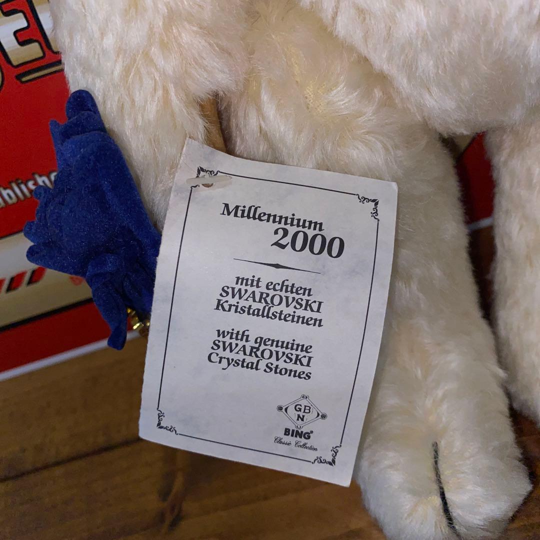 ♡鳩子♡！ ドイツ　BING ビング社テディベア スワロフスキー2000
