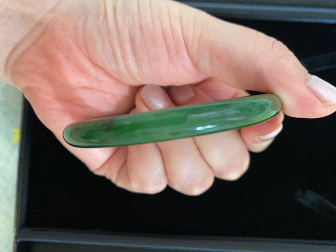 和田玉ホータン玉ブレスレット、60mmサイズ