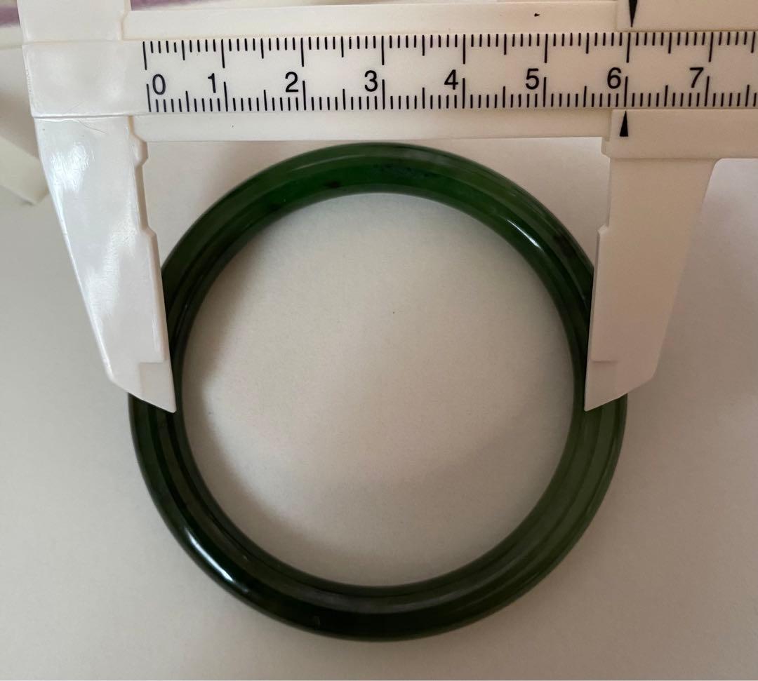 和田玉ホータン玉ブレスレット、60mmサイズ