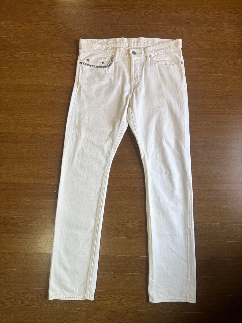 ヒステリックグラマー　ホワイトデニム　スタッズ