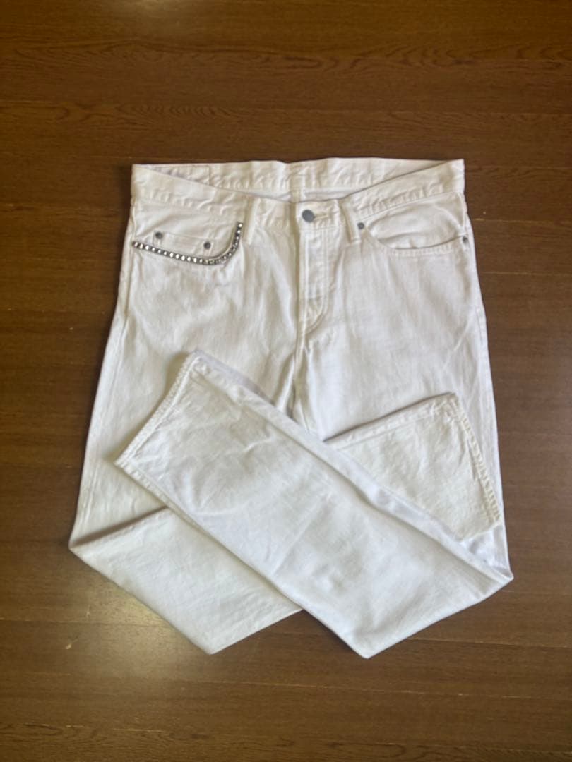 ヒステリックグラマー　ホワイトデニム　スタッズ