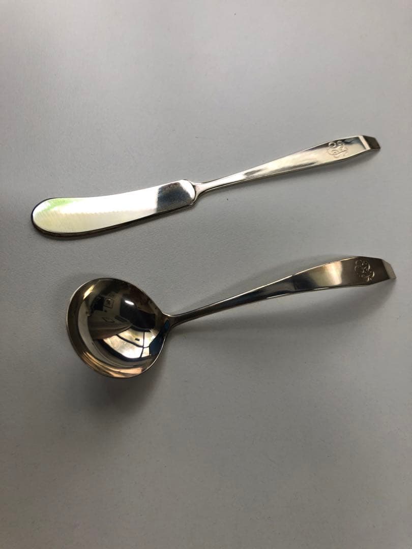 スターリングシルバー・バターナイフ・シュガースプーンセット