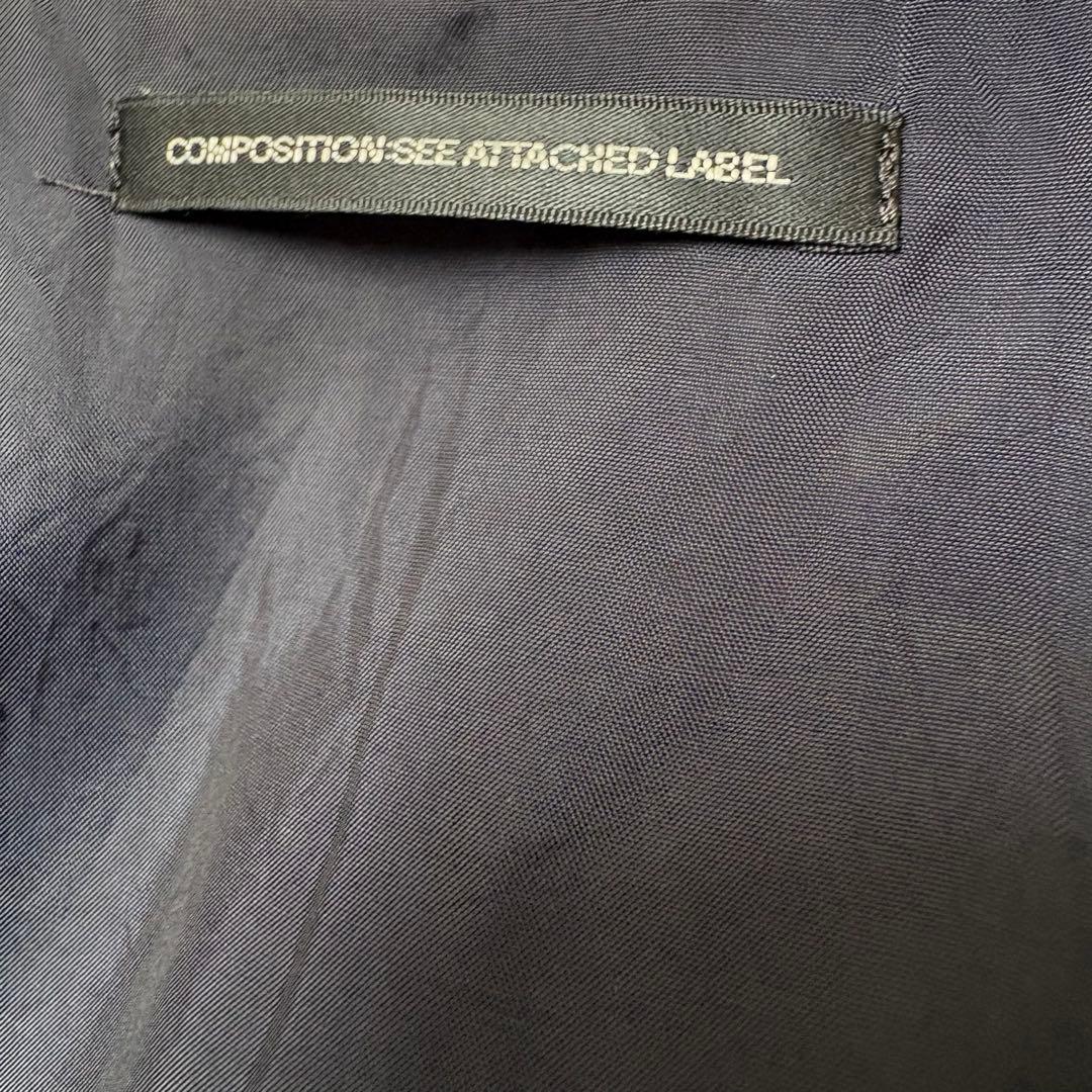 ワイズ／ロングワンピース／ジャンパースカート／ウール／ネイビー／ヨウジヤマモト