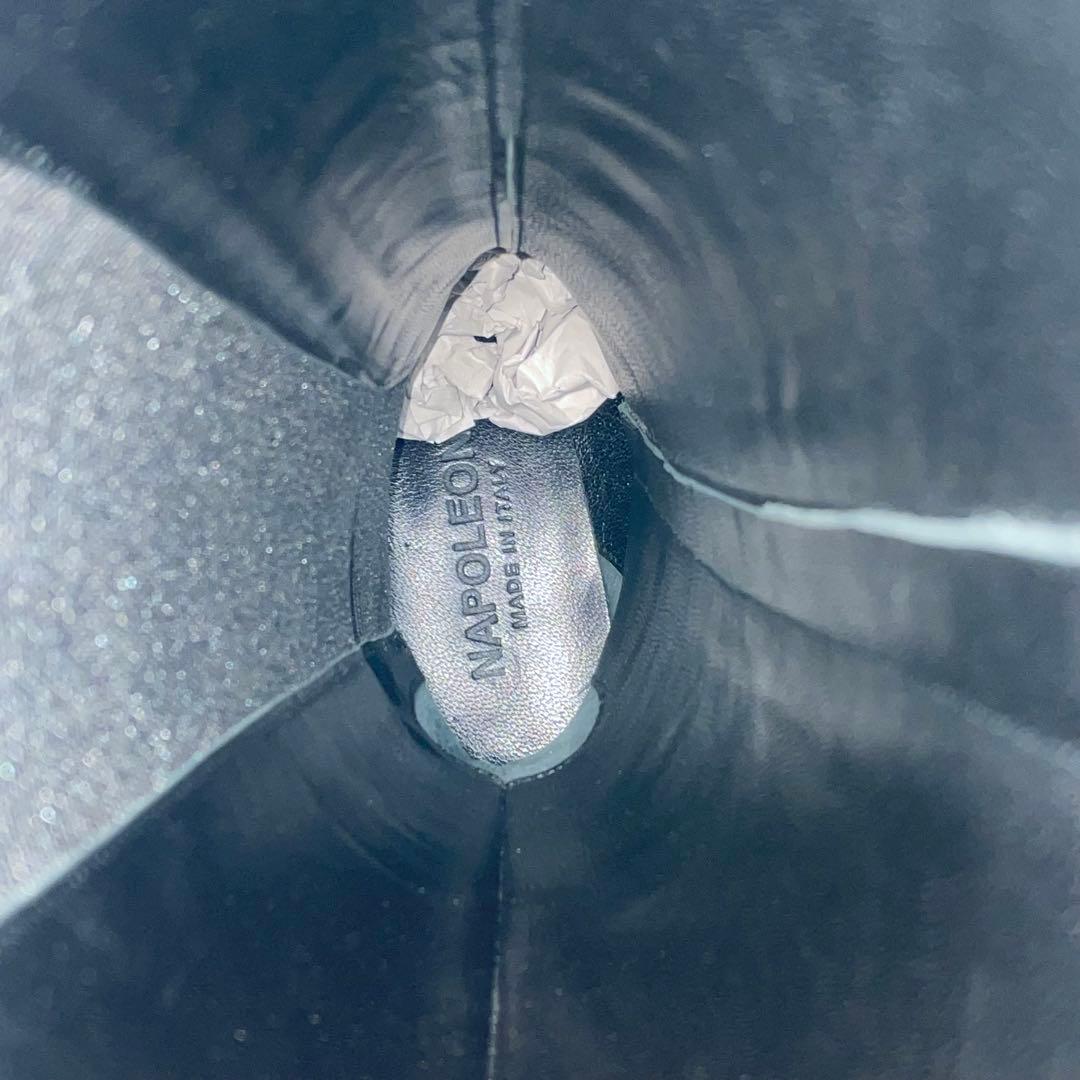 新品未使用品✨定価5万　ナポレオーニ　イタリア製　ロングブーツ　本革　22.5