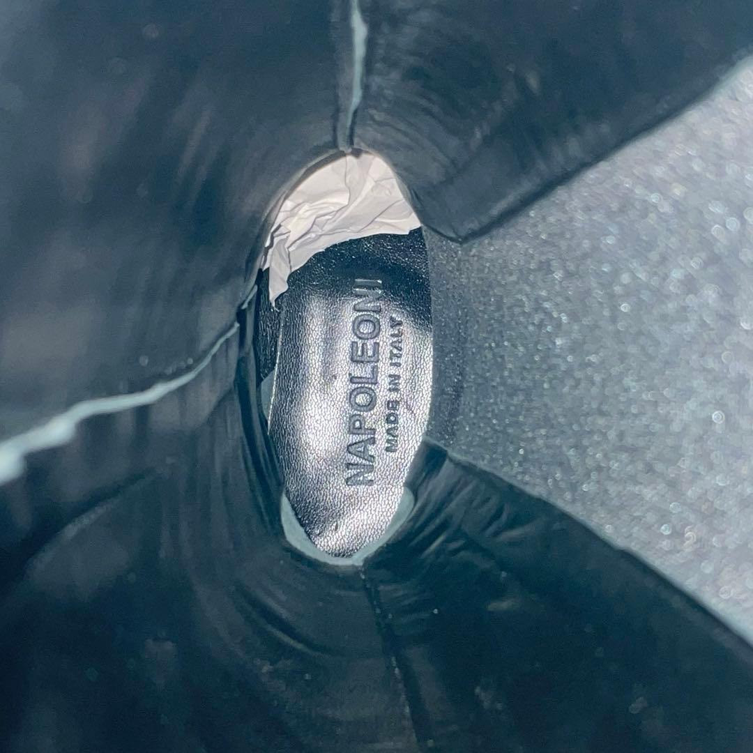 新品未使用品✨定価5万　ナポレオーニ　イタリア製　ロングブーツ　本革　22.5