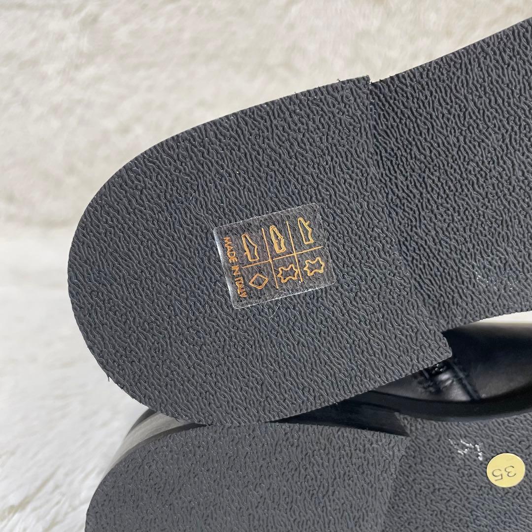 新品未使用品✨定価5万　ナポレオーニ　イタリア製　ロングブーツ　本革　22.5