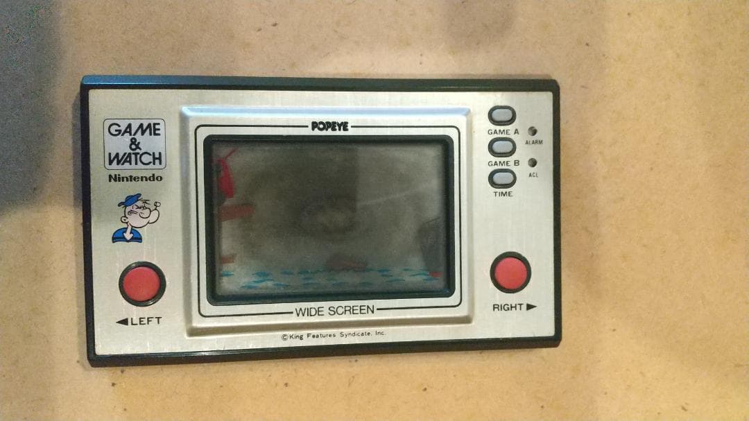 ゲーム＆ウォッチ「ポパイ」【電池フタなし】