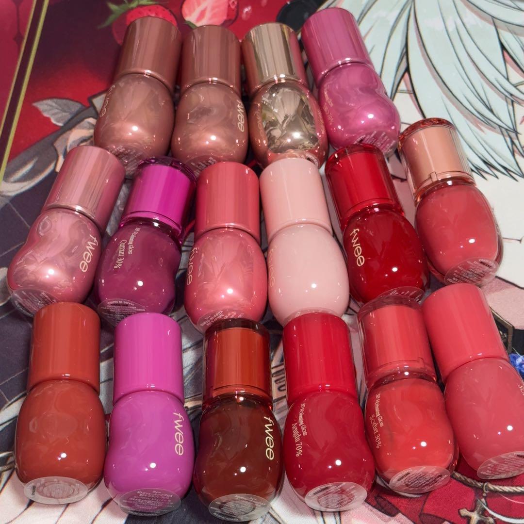fwee フィー 3Dボリューミンググロス 16点セット 口紅