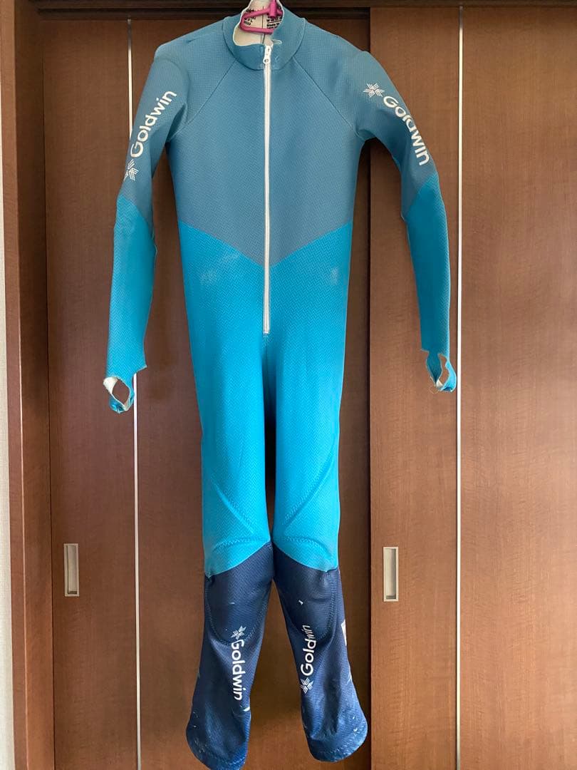 Goldwin スキー　ワンピース　FIS対応　Ｌサイズ　ブルー