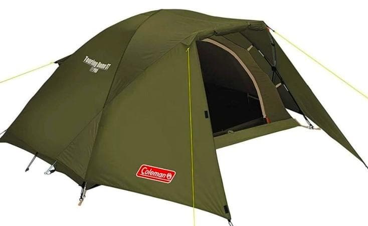限定オリーブ☆庇ポール付☆コールマン☆ツーリングドームSTテント☆Coleman