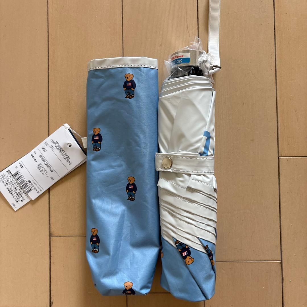 POLORALPH LAUREN ポロラルフローレンベア折りたたみ傘晴雨兼用レア