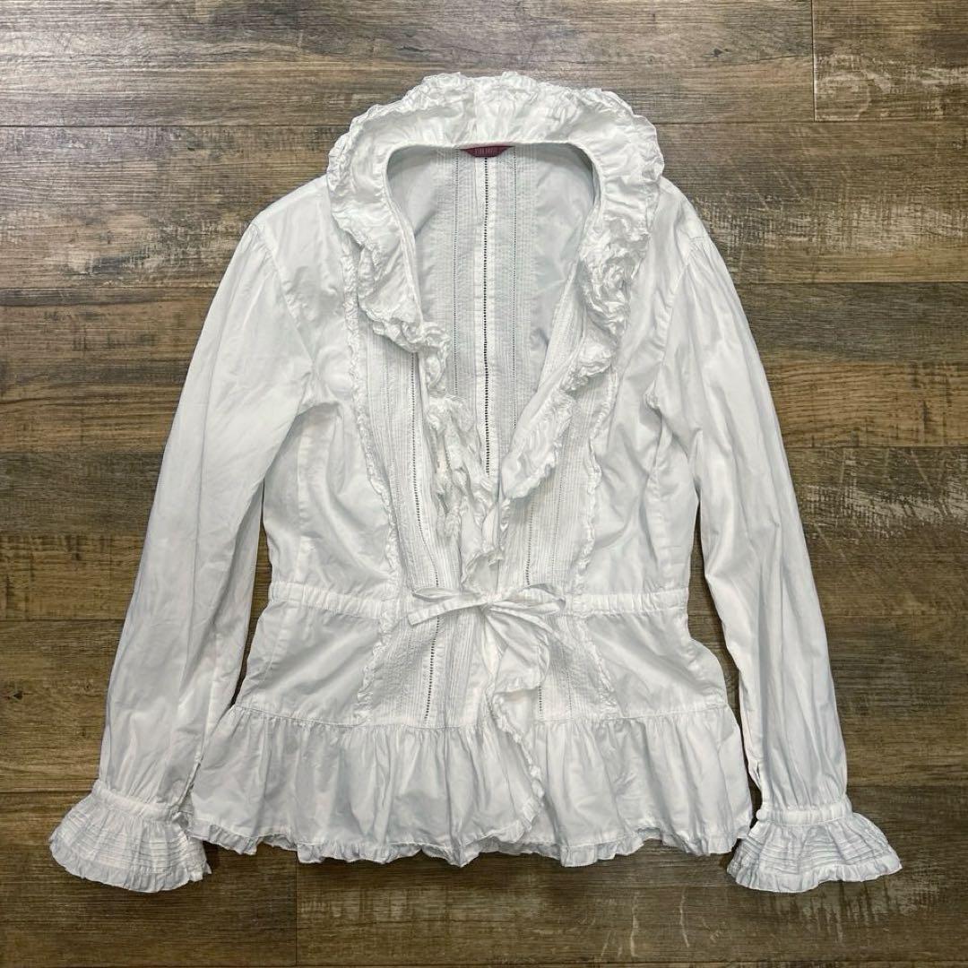 PINK HOUSE ピンクハウス フリル ブラウス シャツ