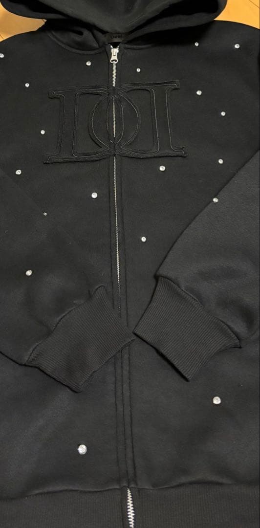 Darich ダーリッチ　DDロゴビジュージップパーカー　ブラック　黒