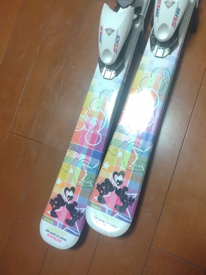 【ミッキーマウス☆】138cm　Hartスキー板セット♪　送料無料！
