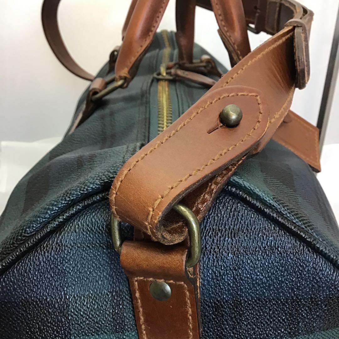 Polo Ralph Lauren 2wayボストンバッグ チェック柄●鍵無し●