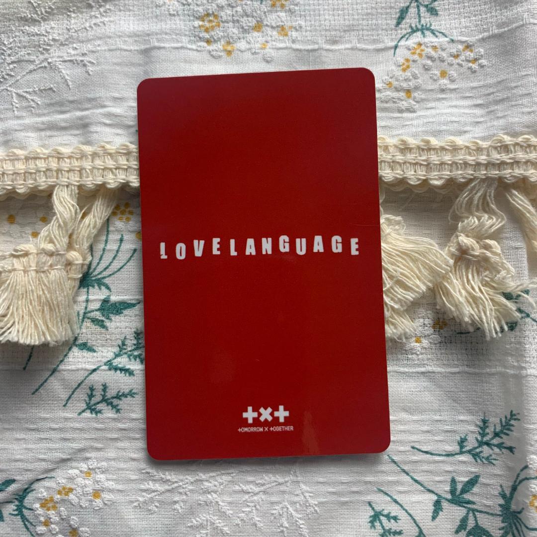 TXT love language line music トレカ スビン