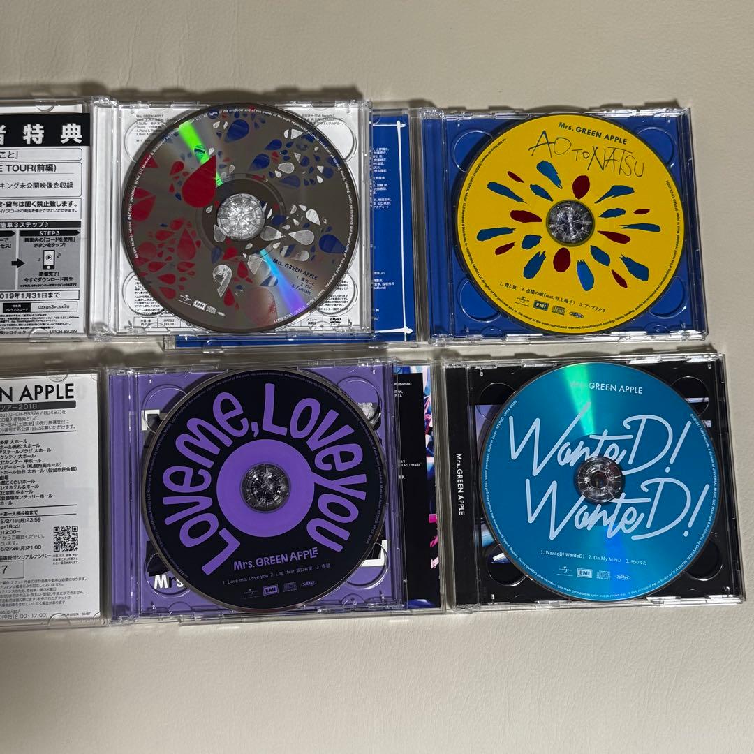 Mrs. GREEN APPLE CD 初回限定盤まとめ売り サインあり