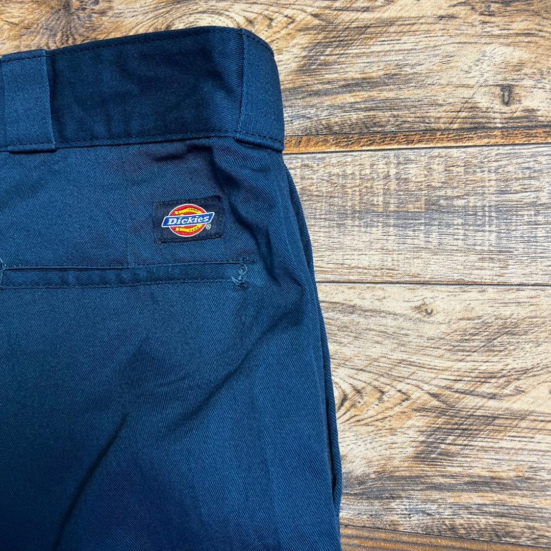 お*し様 90s USA製 Dickies 874 ワークパンツ ネイビー W3