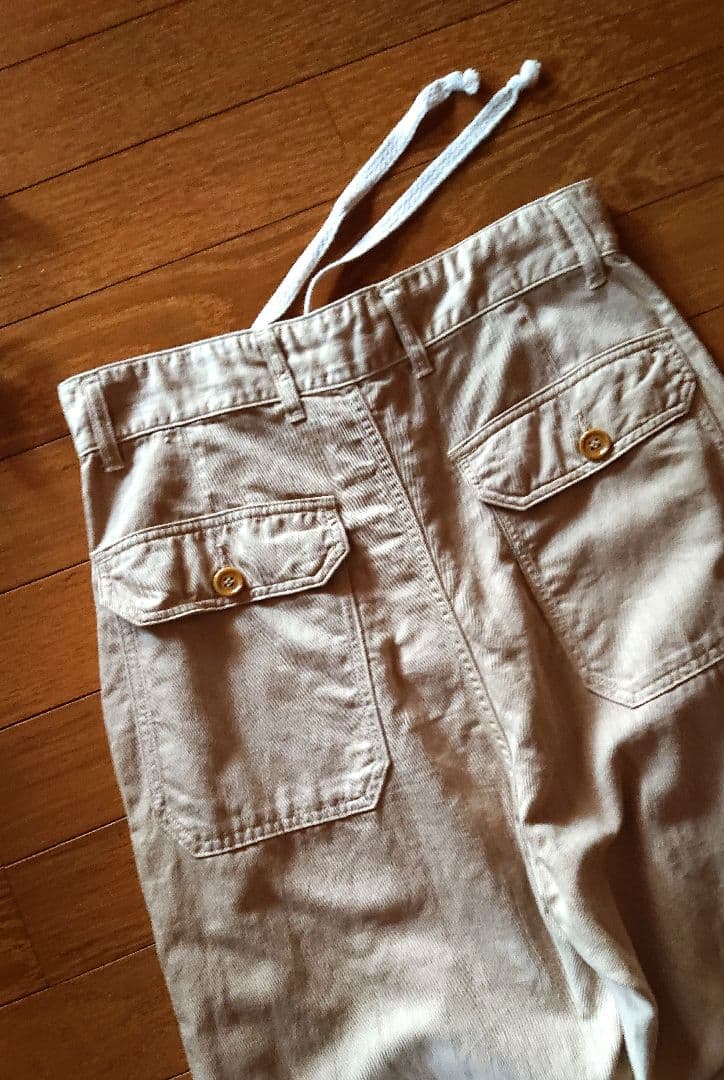 45R☆コットンリネンゴマチノの908ベイカーパンツ/ベージュ♪