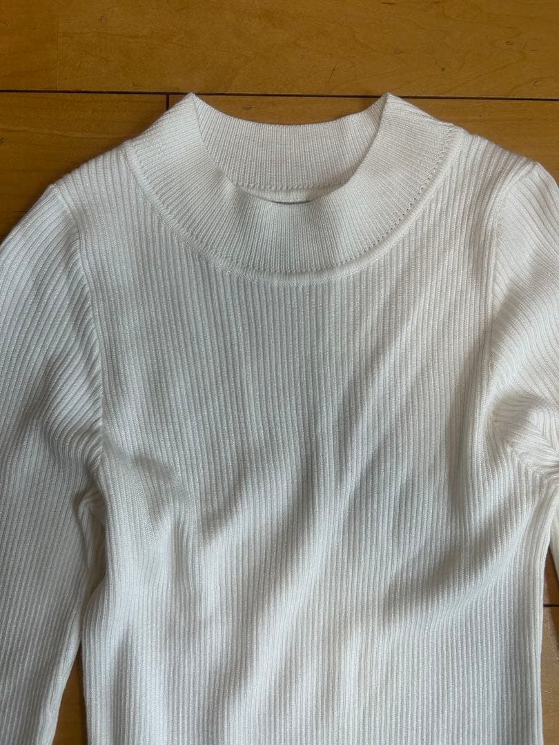 【美品】maison celon rib knit docking dress