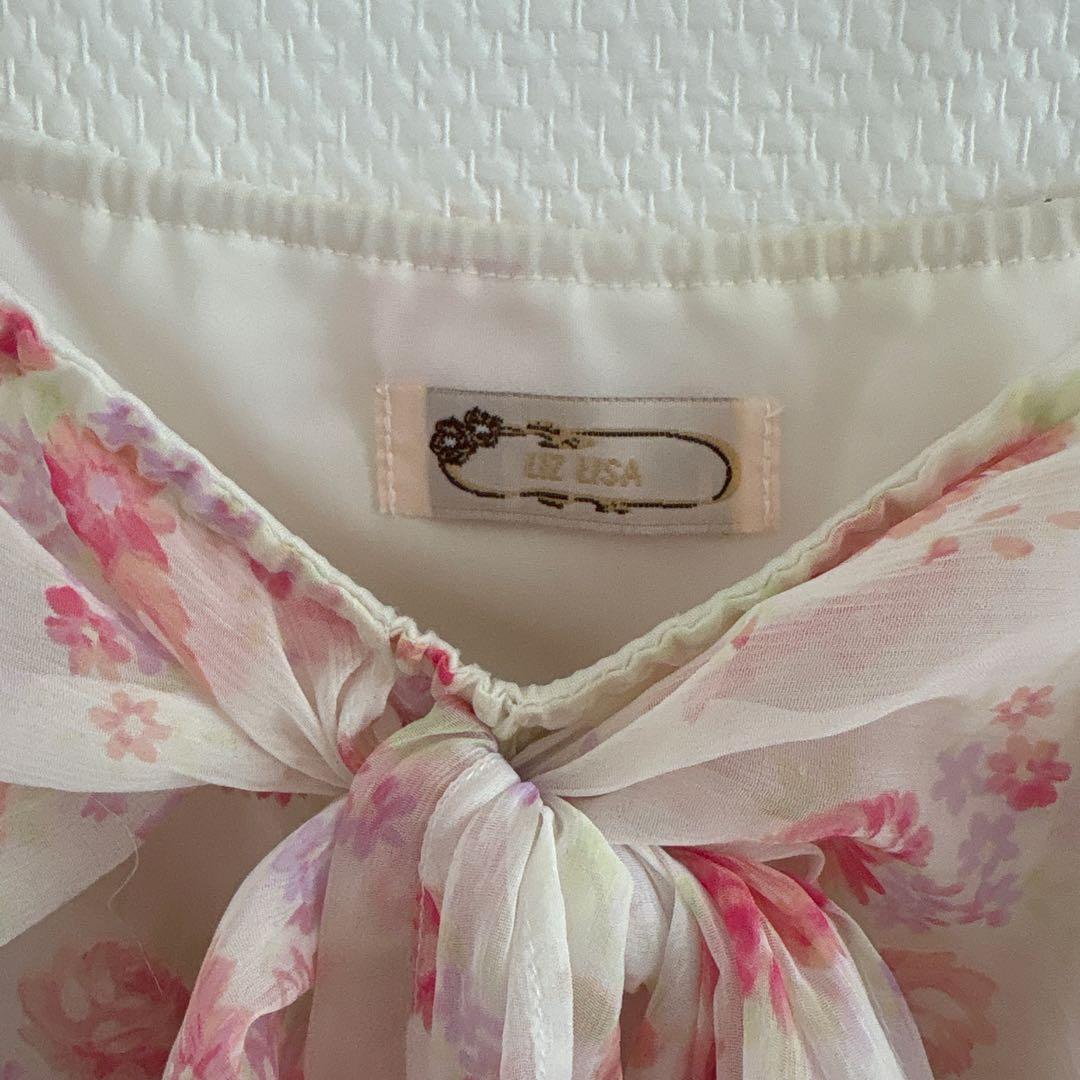 リズリサ　シフォン　花柄　キャミソール　希少