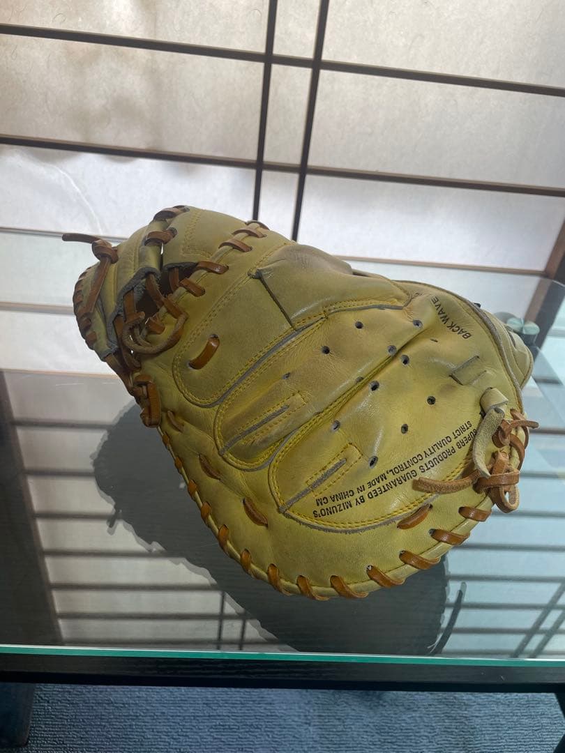 Mizuno 軟式キャッチャーミット　イエロー
