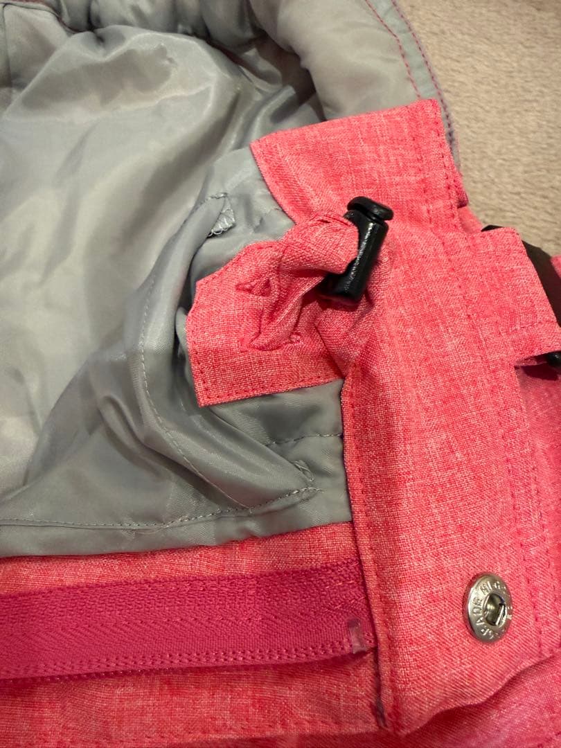 DESCENTE 子ども用スキーウェア 黒とピンク