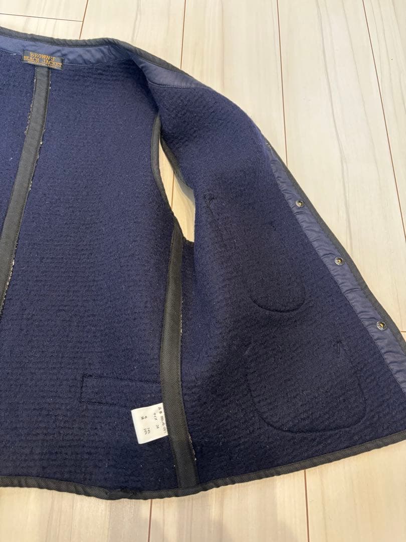 BROWN'S BEACH JACKET ストライプベスト