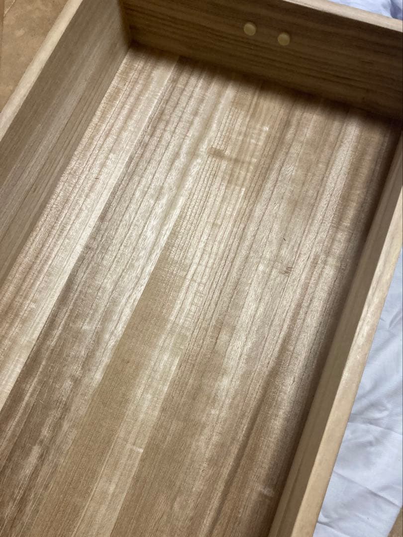 【期間限定SALE】職人の総桐衣装箱　2段　時代焼き仕上げ