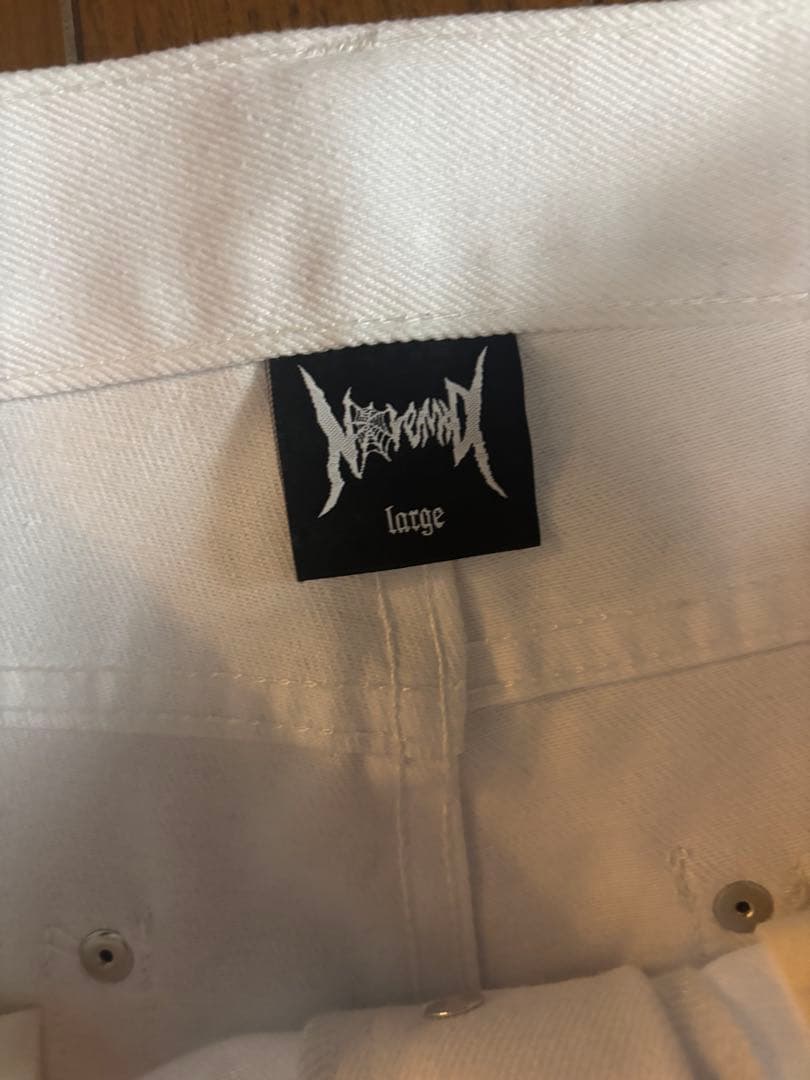 ホワイト ワイドパンツ NoREMID