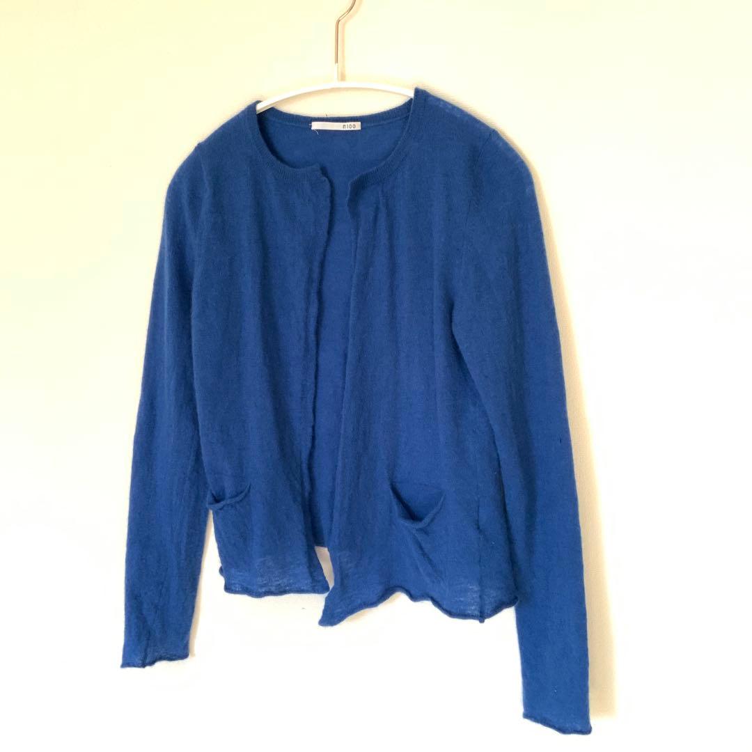 n100 カーディガン　カシミヤ100％