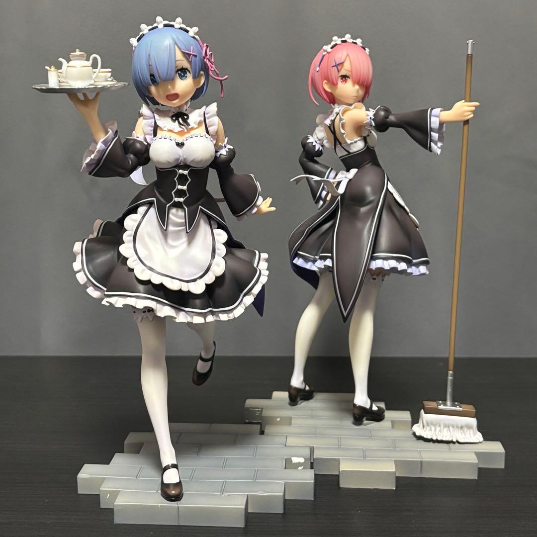 Re:ゼロ レム ラム グッドスマイルカンパニー 1/7 フィギュア セット