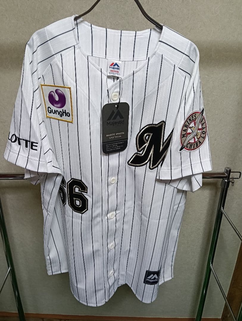 【新品タグ付き！】ロッテ 岡田幸文 ハイクオリティユニフォーム（Mサイズ）