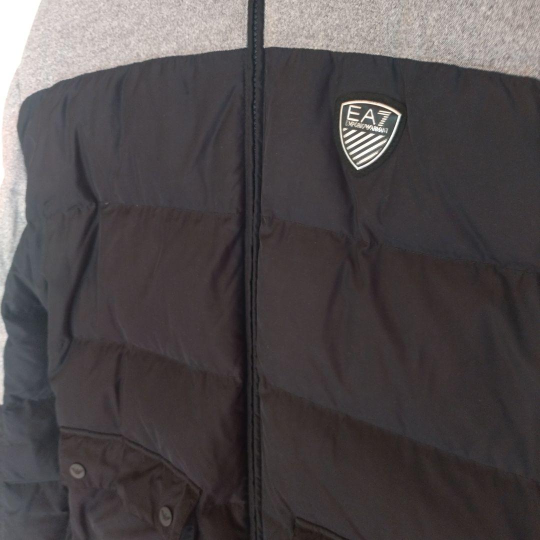 EA7 Emporio Armani ダウンジャケット 黒/グレー