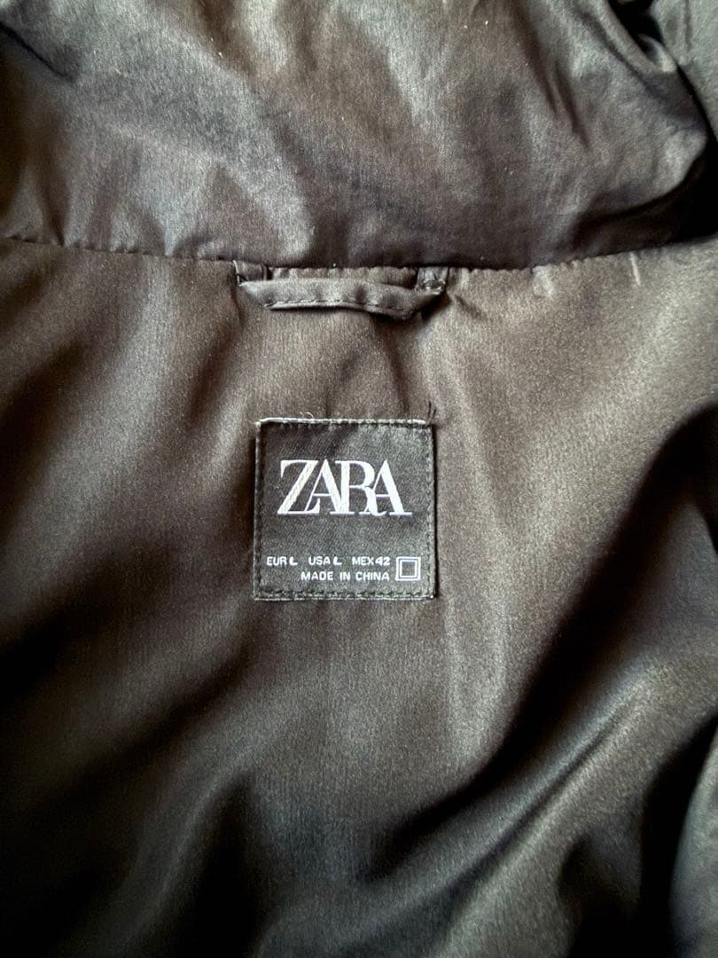 ZARA メンズ クロップドパフジャケット L