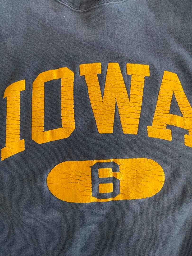 Iowa刺繍タグ90sチャンピオンChampionリバースウィーブ