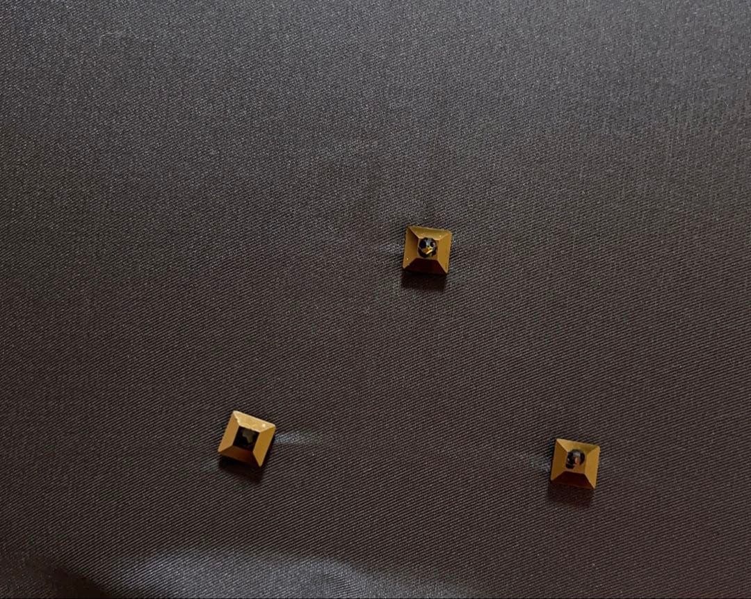 ダークブルー 装飾付き 長傘 晴雨兼用