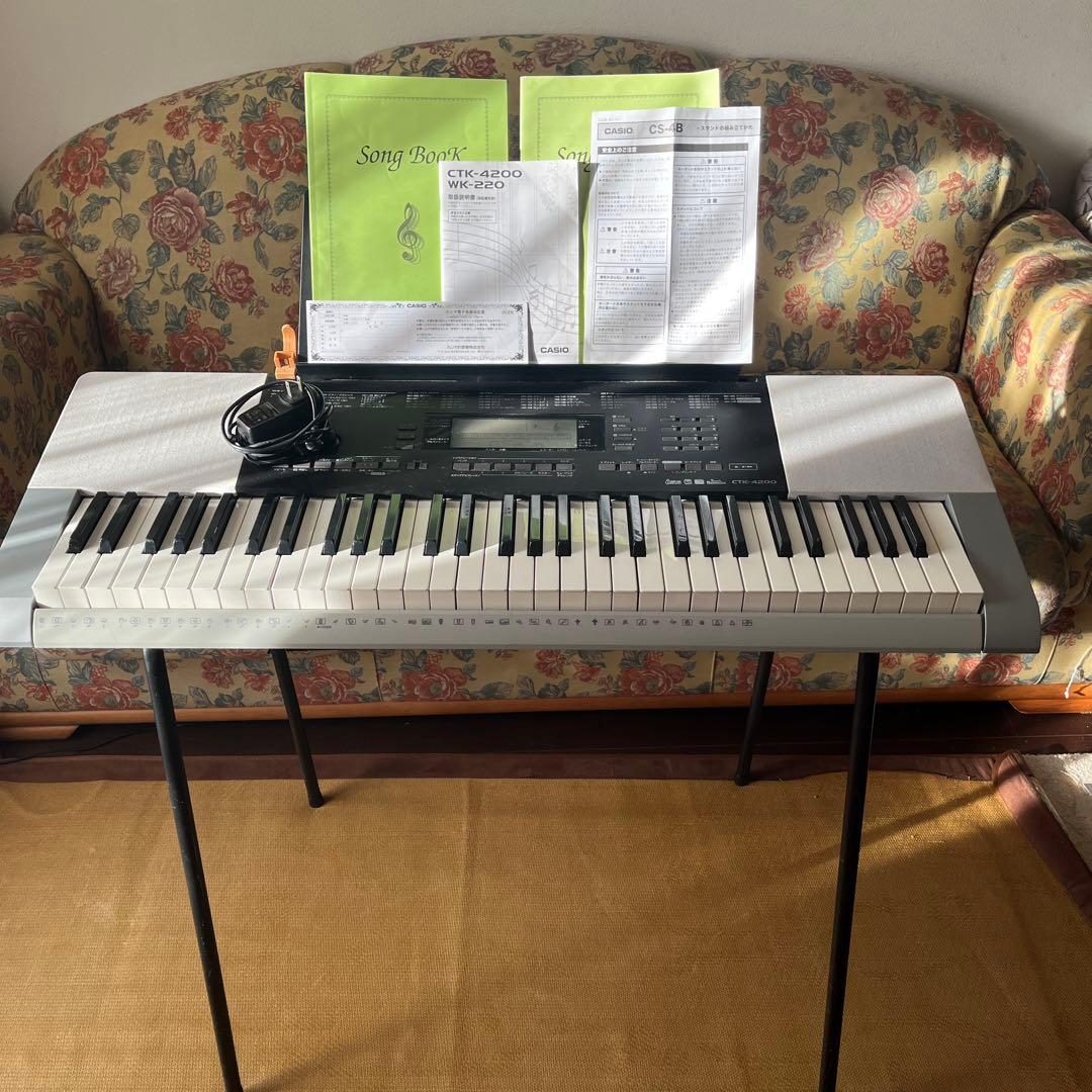 【動作確認済】カシオ　電子キーボード　CTK-4200 スタンド付