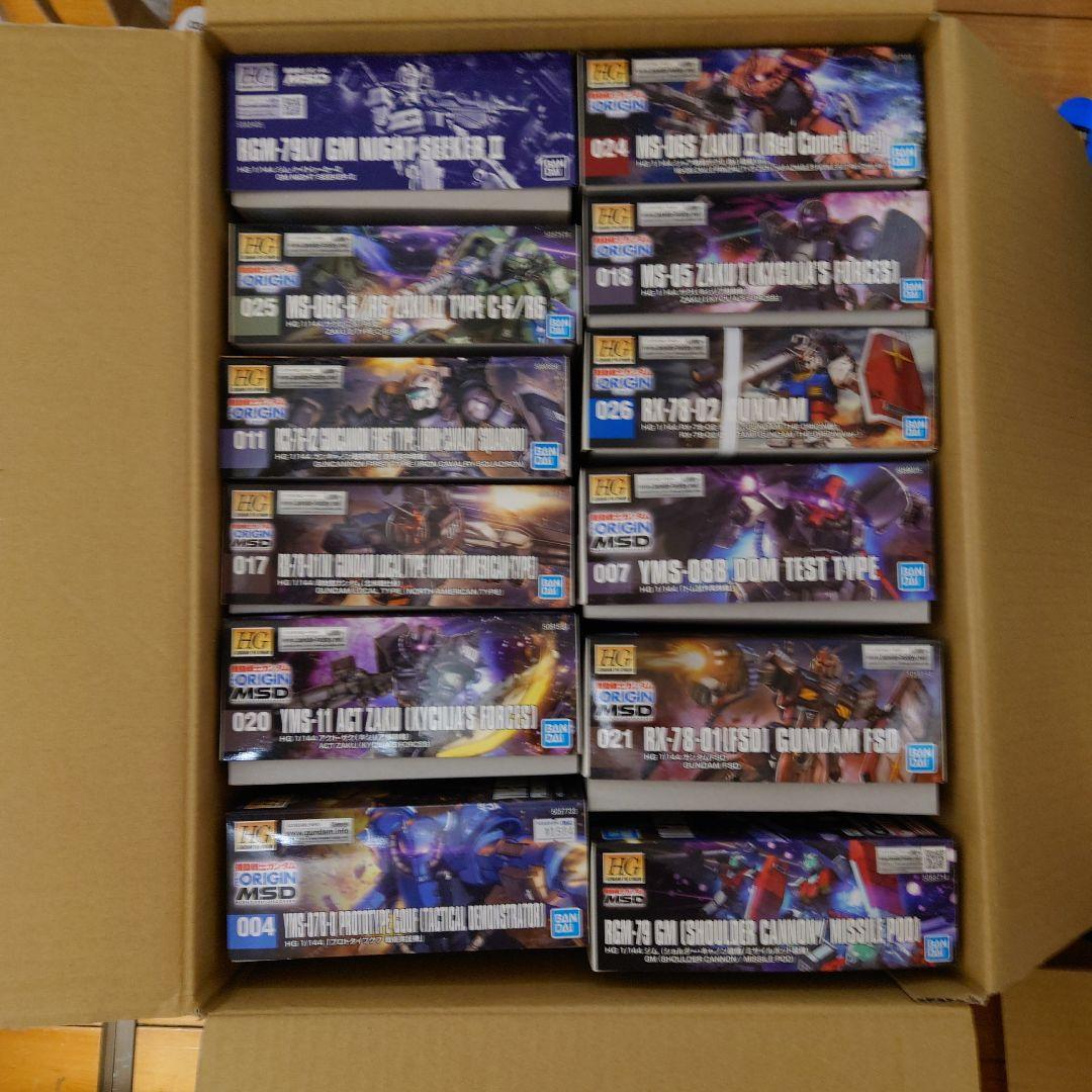 【１２品セット】HGガンプラ　ジ・オリジン　THE　ORIGIN　まとめ売り