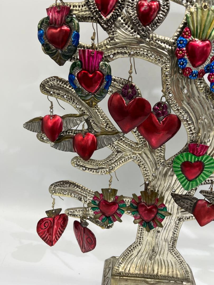 希少　メキシコ　オハラタピアス15個セット　スタンド付き　送料無料