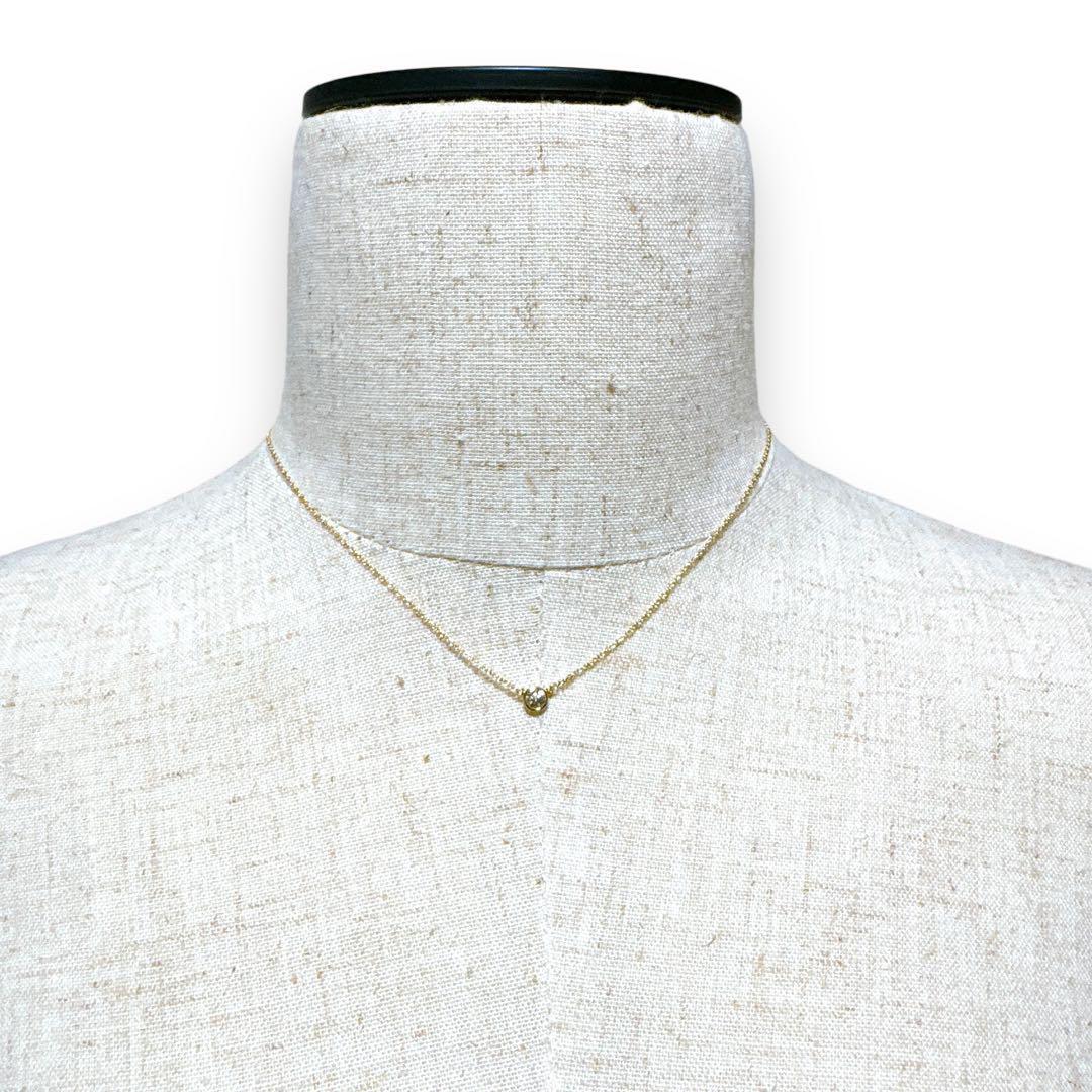 ティファニー ネックレス バイザヤード K18YG 金 ダイヤ 0.2カラット