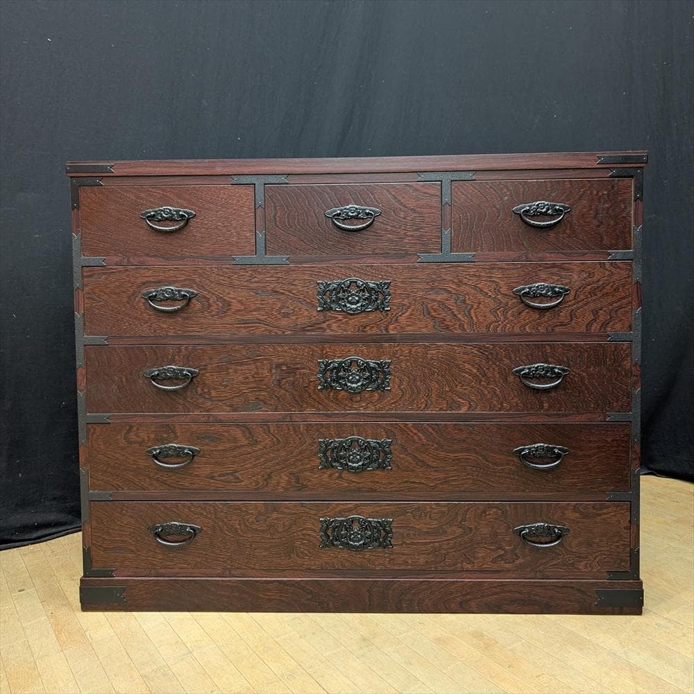 美品　ノダ工芸　民芸箪笥　整理箪笥　タンス　箪笥　たんす　チェスト　引出し　金具