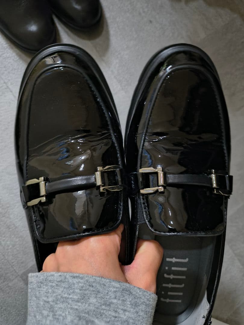 フィットフィット ブラックローファー