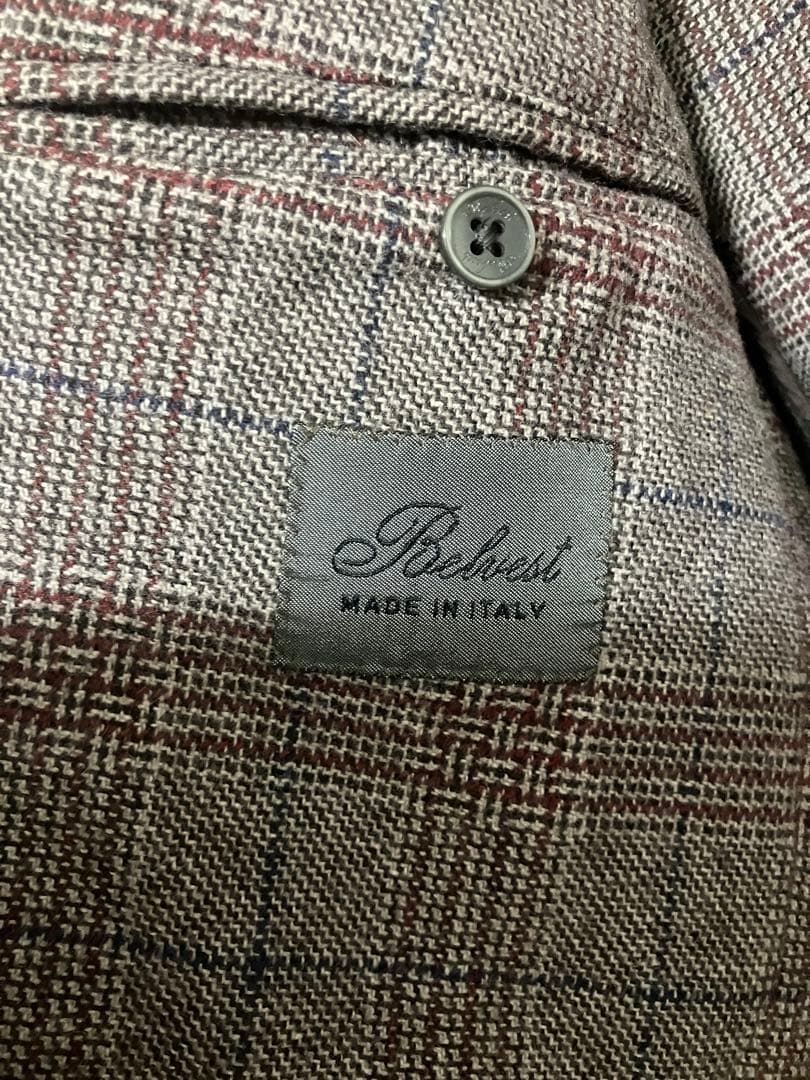 ベルベスト/Belvest ジャケット　46 グレーブラウン　カシミア混