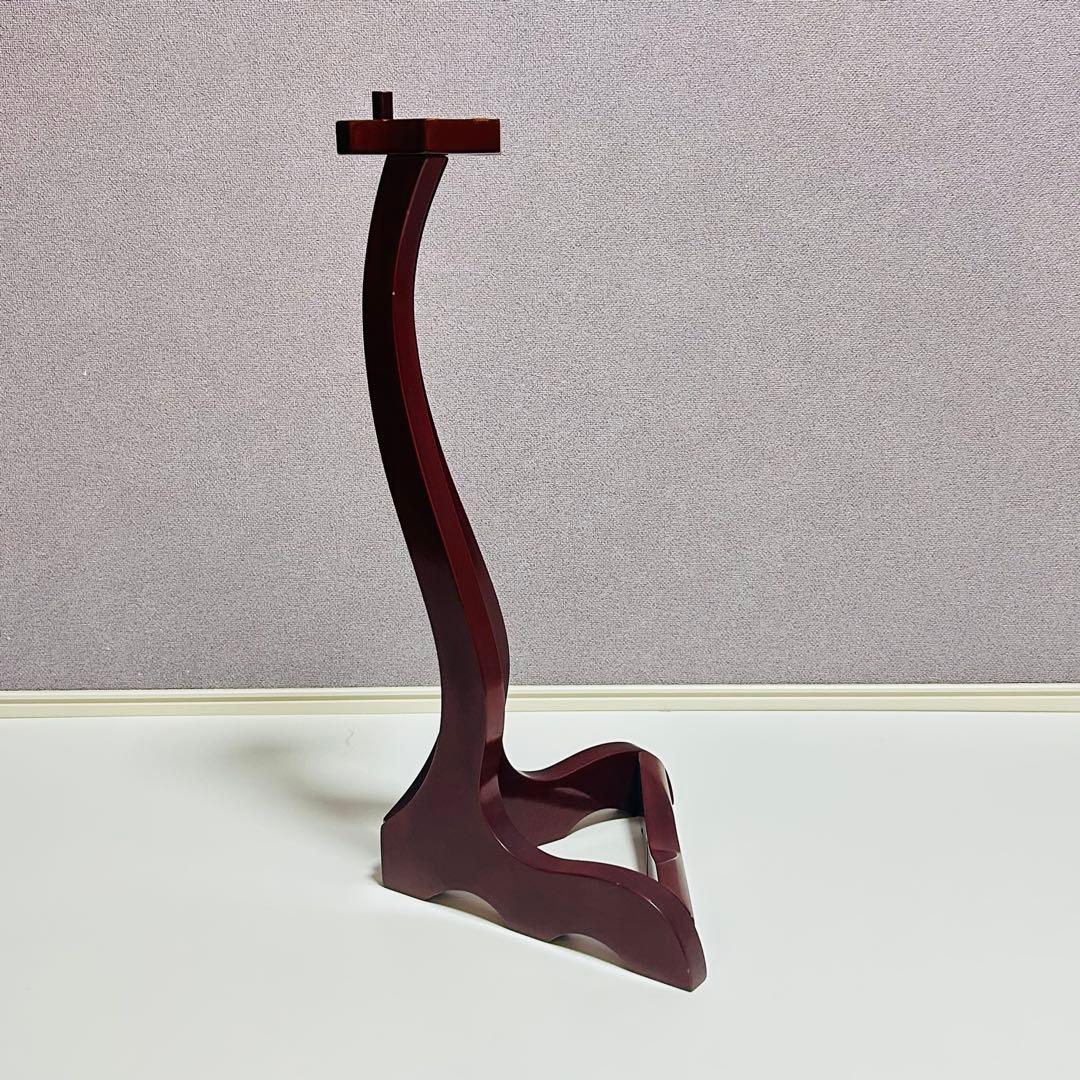 【美品】木製 三線立て スタンド 三角型