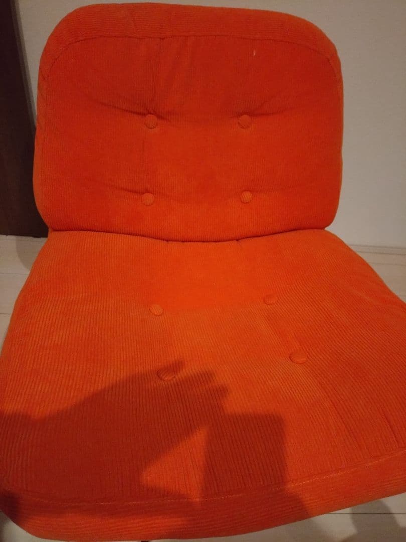 IKEA ディヴリンゲ オレンジ コーデュロイ 1人掛けソファ