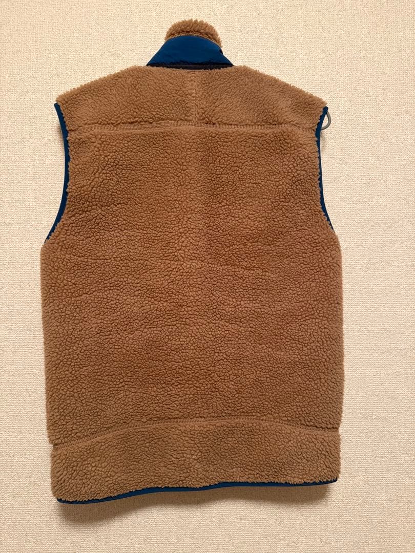 Patagonia フリースベスト ベージュ/ブルー