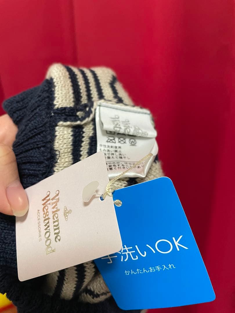 たいよう様本日限定未使用ヴィヴィアンオーブハート綿ニットベレーネイビー二階堂林檎